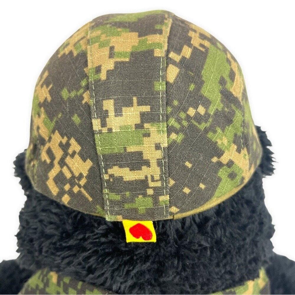 Bear Digital Camo Black Bear Army Dog Tags Camouflage Plush Stuffed Toy Retired - Picture 4 of 8